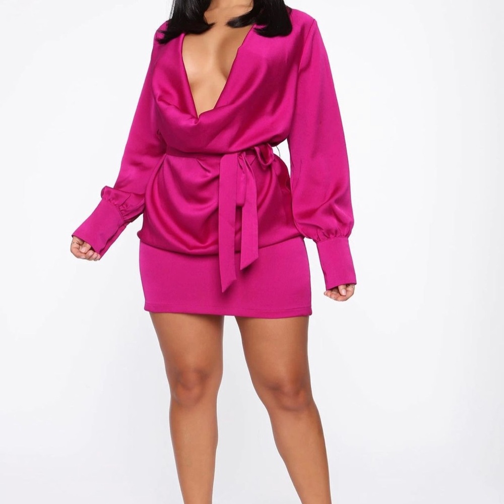 Sexy magneta dress